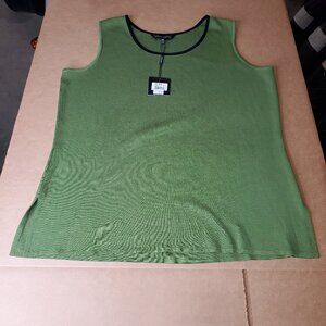 Ming Wang Green Tank Top 0X